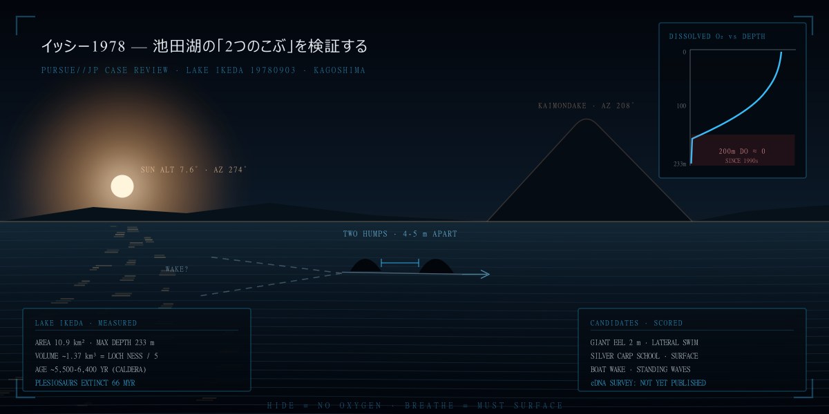 イッシー1978——池田湖の2つのこぶと水深200メートルの無酸素層