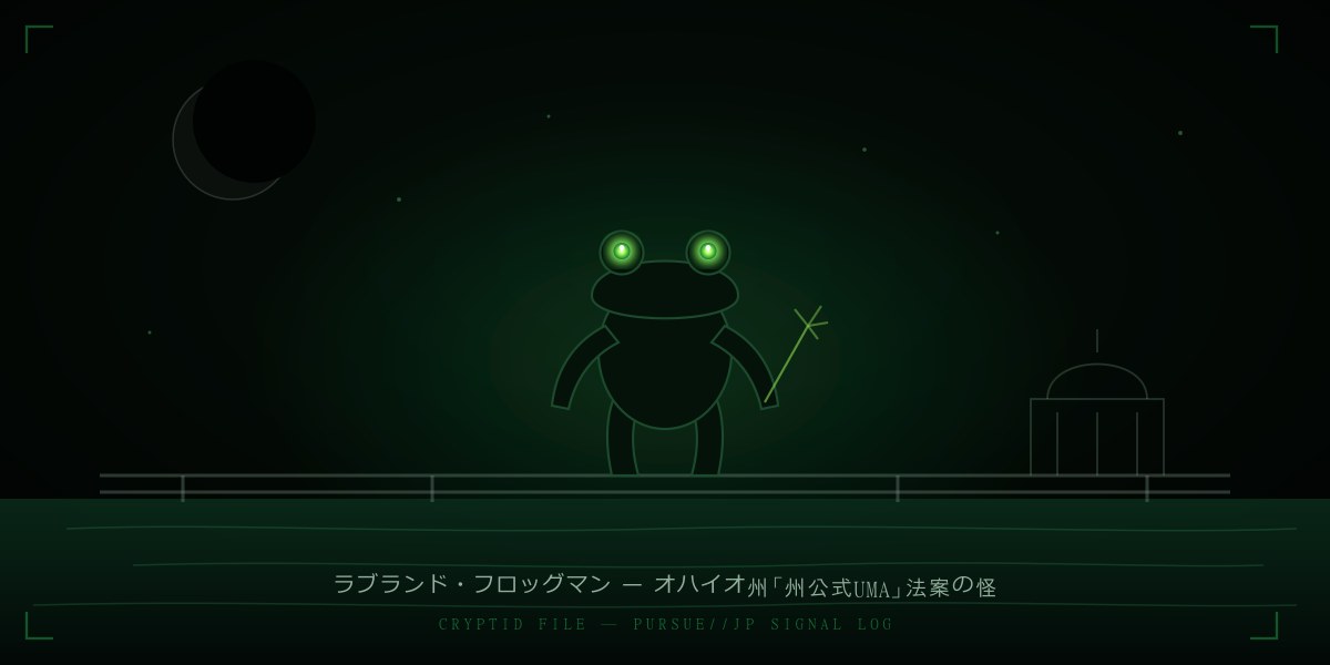 ラブランド・フロッグマン——オハイオ州の州公式UMA法案