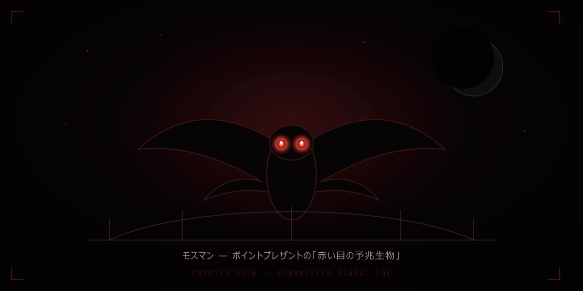 モスマン——「赤い目の予兆生物」ポイントプレザント事件とUAPの接点を徹底分析