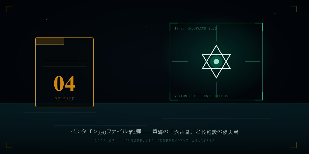 ペンタゴンUFOファイル第4弾——黄海の六芒星UAPと核施設事案